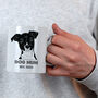 Personalised Dog Mum Linocut Style Mug, thumbnail 3 of 8