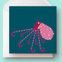 Octopus Greetings Card, thumbnail 1 of 4