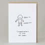 'In And Out' New Baby Card, thumbnail 2 of 5