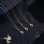 Moonstone Moon And Droplet Pendant Necklace, thumbnail 3 of 11