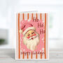 Happy Holidays Vintage Santa Christmas Card, thumbnail 2 of 4