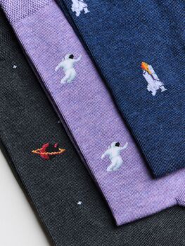 The Astronaut's Giftbox – Luxury Space Themed Socks, 2 of 7