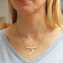 Initial Necklace In Silver, Gold Or Rose Gold, thumbnail 2 of 12