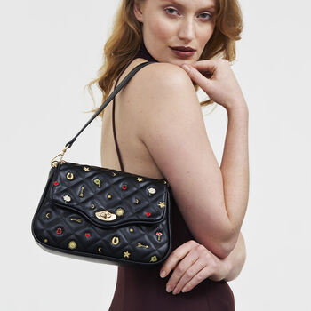 Mary Motif Quilted Crossbody Clutch, 2 of 6