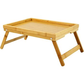 Portable Bamboo Tray With Folding Legs, 4 of 6
