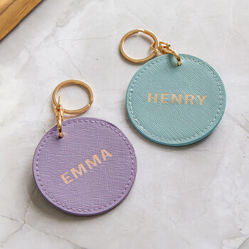 Faux Leather Customised Key Rings, 5 of 10