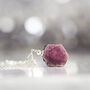Raw Ruby Necklace, thumbnail 1 of 7