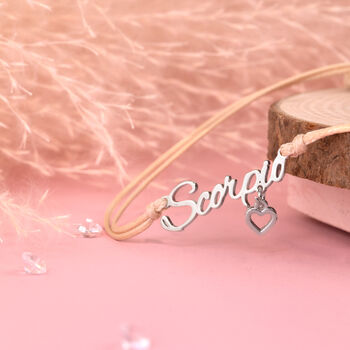 Scorpio Zodiac Star Sign Bracelet For November Birthday, 3 of 6