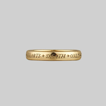 Engraved United Hearts Posie Ring, 5 of 5
