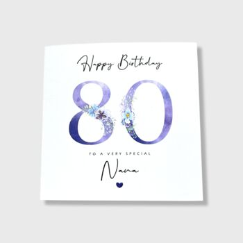 Personalised 80th Birthday Card, 2 of 6