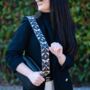 Gothic Moth And Skulls Bag Strap | Extra Long Crossbody Replacement Bag Strap, thumbnail 3 of 4