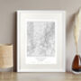 Our Favourite UK Location Personalised Map Print, thumbnail 5 of 9