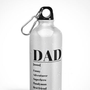 Dad Personalised Water Bottle, 2 of 3