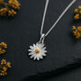 Personalised Sterling Silver April Daisy Birth Flower Necklace, thumbnail 1 of 8