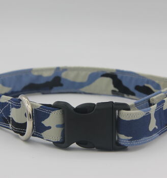 Blue Camouflage Dog Collar, 3 of 8