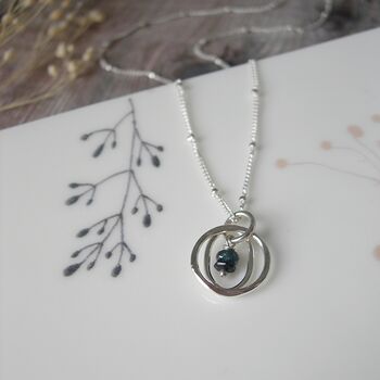 Sapphire Swirl Pendant, 4 of 5
