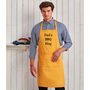 Personalised Embroidered Bib Apron With Pocket, thumbnail 2 of 12