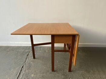 Mid Century Extendable Drop Leaf Dining Table, 5 of 9