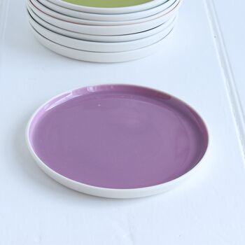 Colourful Handmade Porcelain Tea Plate, 5 of 12