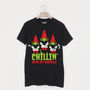 Chillin’ With My Gnomies Men’s Halloween T Shirt, thumbnail 1 of 1