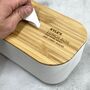 Personalised Lunch Box With Wooden Lid, thumbnail 5 of 7