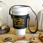 Coffee Cup Sleeve, Books And Coffee Or Books And Tea, thumbnail 2 of 6