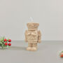 Beige Christmas Nutcracker Candle Festive Home Decor, thumbnail 9 of 12