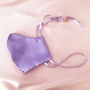 Silk Face Mask With Ribbon Ties Multiple Colours, thumbnail 2 of 6