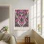 William Morris Pink Hearts Art Print, thumbnail 2 of 4