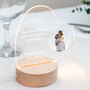 Personalised Heart Light Up Message And Photo Plaque With Stand, thumbnail 3 of 3