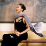 100% Mulberry Silk Scarf, Ombre Silver Grey In Gift Box, thumbnail 3 of 11