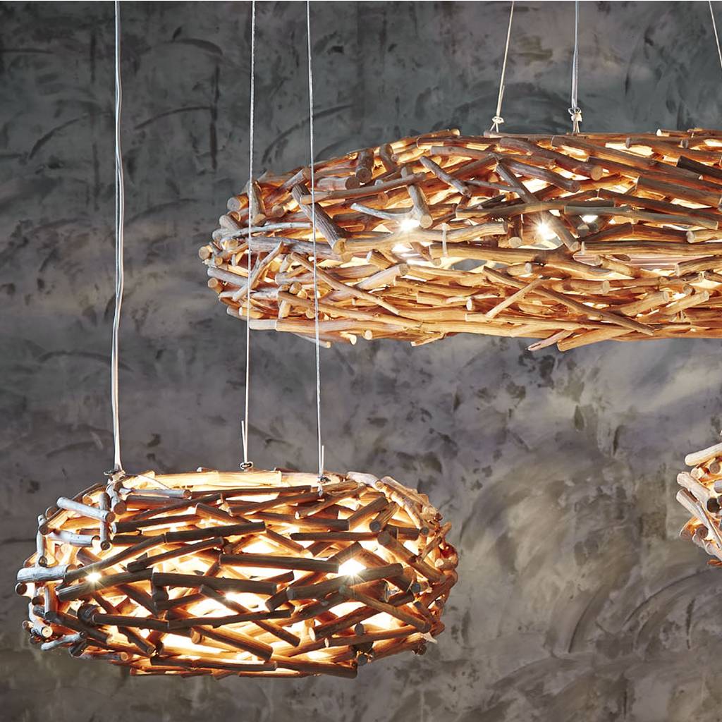 Woven Nest Pendant Light Choice Available By Cowshed Interiors