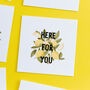 'Here For You' Sympathy Card, thumbnail 1 of 5