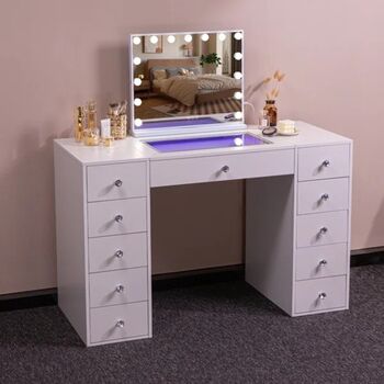 Deshun Dressing Table With Mirror, 3 of 3