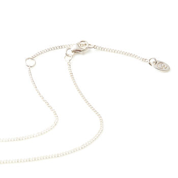 March Birthstone Aquamarine Silver/Gold Charm Necklace, 7 of 12