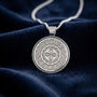 Celtic Happiness Mandala Personalised Silver Necklace, thumbnail 1 of 12