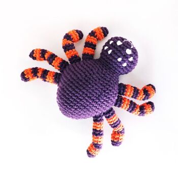 Handmade Spider Purple Fair Trade Toy, 3 of 4