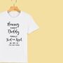 'Mummy And Daddy Finally Tied The Knot' Boys/Girls Wedding T Shirt, thumbnail 1 of 12