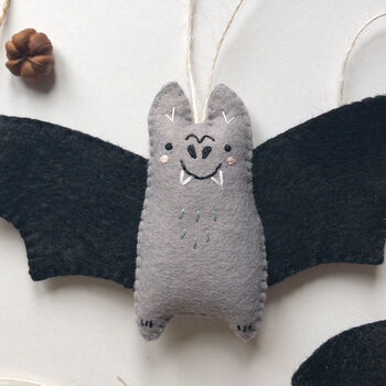 Sew Your Own Bertie And Baby Felt Bats Decoration Kit, 3 of 9