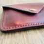 Brown Leather Handmade Card Wallet, thumbnail 4 of 7