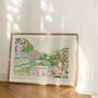 Yoga Mindfulness Art Print Inhale Exhale Poster, thumbnail 3 of 9