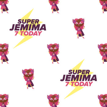 Personalised Birthday Superhero Wrapping Paper, 3 of 5