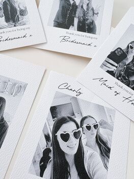 Personalised Bridesmaid Photo Card, 3 of 4