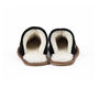 Mens Handmade Black Sheepskin And Suede Slippers, thumbnail 4 of 7