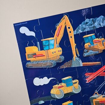 36pc Floor Jigsaw Puzzle Construction Zone, 3 of 6