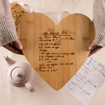 Personalised Handwriting Recipe Chopping Board For Mum, 5 of 6