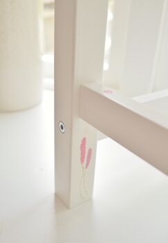 Floral Custom Painted Children's Chair, 3 of 11