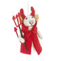 Handmade Felt Devil Mouse Halloween Hanging Decoration, thumbnail 2 of 4