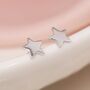 Mini Sterling Silver Star Stud Earrings, thumbnail 5 of 8