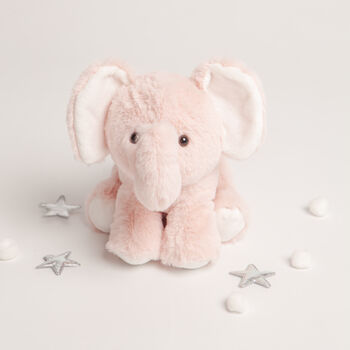 Evie The Elephant Pink Soft Plush Toy, 3 of 4